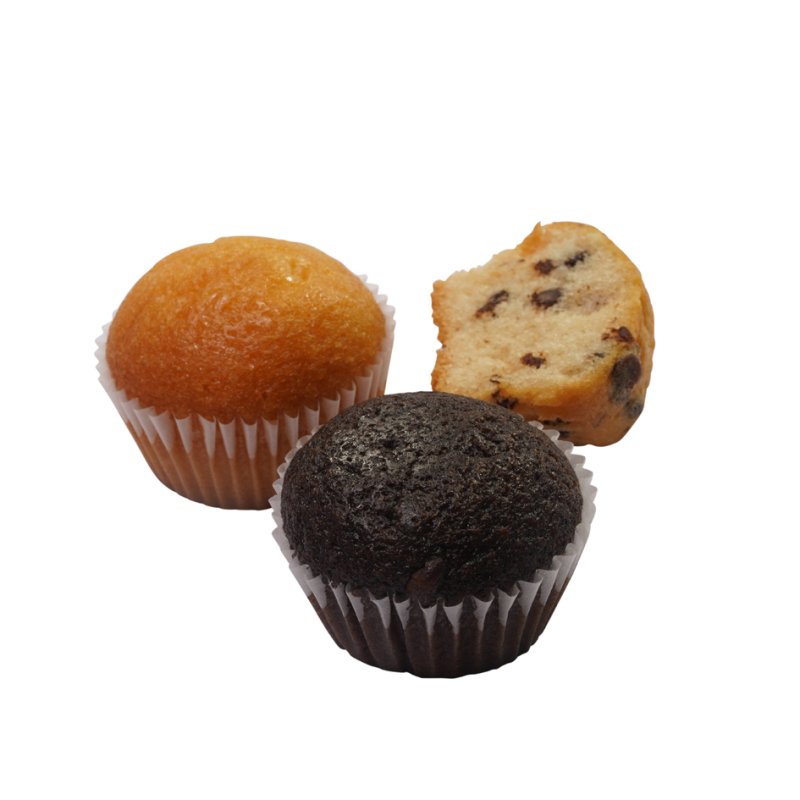 HELLMA Mini Muffins assorted, individually wrapped, 60 pieces of 14 g